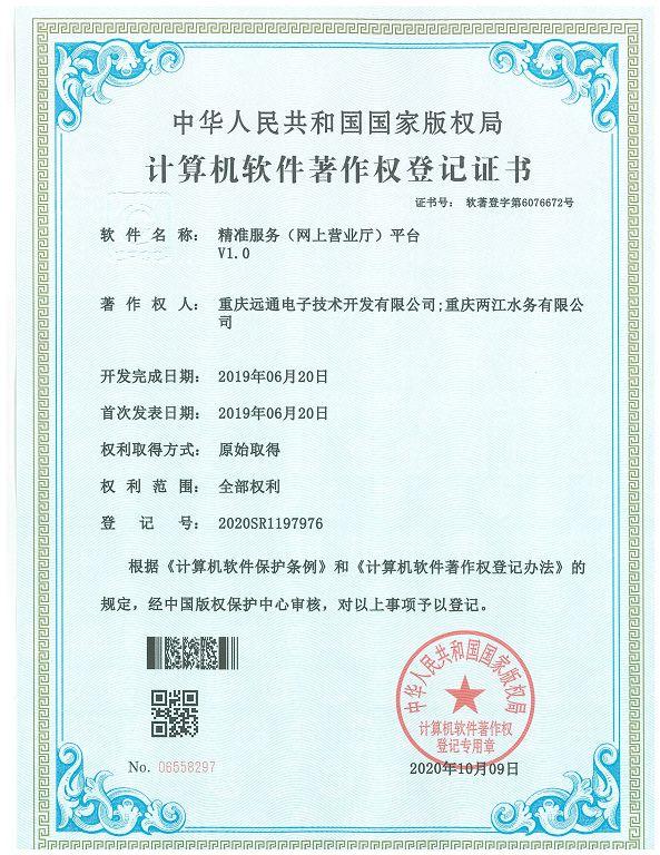 精准服务（网上营业厅）平台V1.0