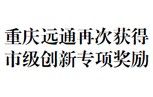 重庆远通再次获得市级创新专项奖励！-近日，重庆远通申报的《山地城市智慧水务探索与实践》数字化转型项目，经过层层选拔，成功突围，获得2024年度市属重点国有企业创新发展专项资金奖励！